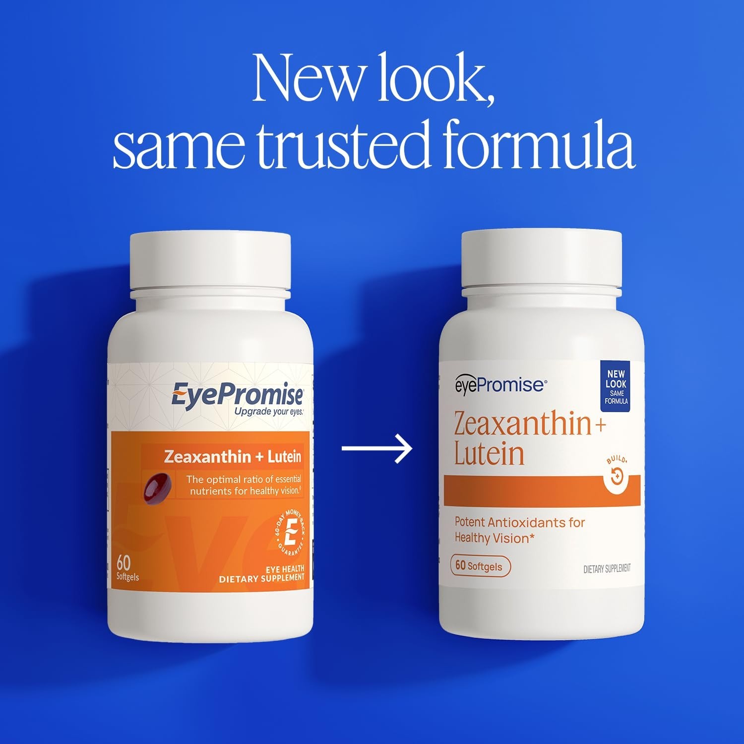 Lutein & Zeaxanthin Eye Health Supplements – 60 Softgels for Vision Support