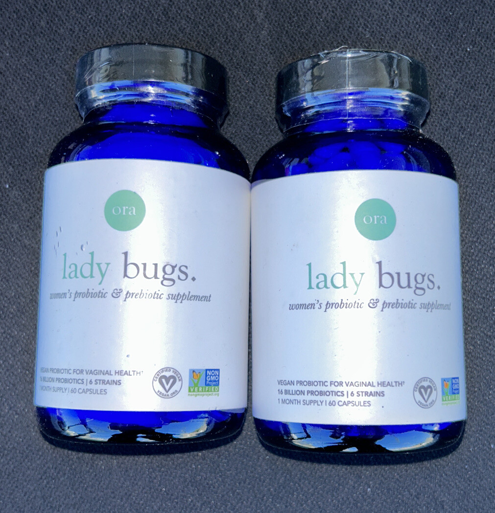2-Ora, Lady Bugs, Women’s Probiotic & Prebiotic Supplement, 60 Capsules