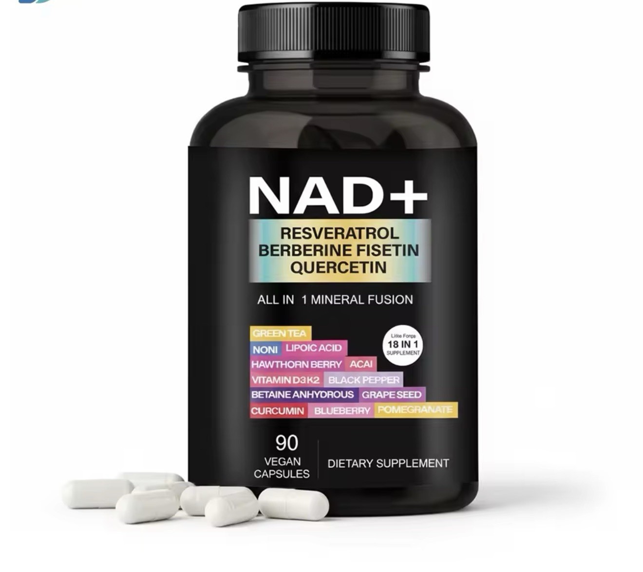 NAD+ – with Resveratrol, Berberine, for Anti-Aging, Antioxidant, Energy, Focus
