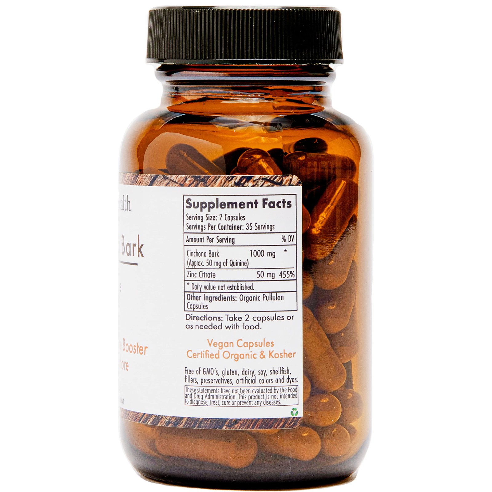 Quinine for Leg Cramps Defense, Restless Legs Relief Organic Quinine with Zi…