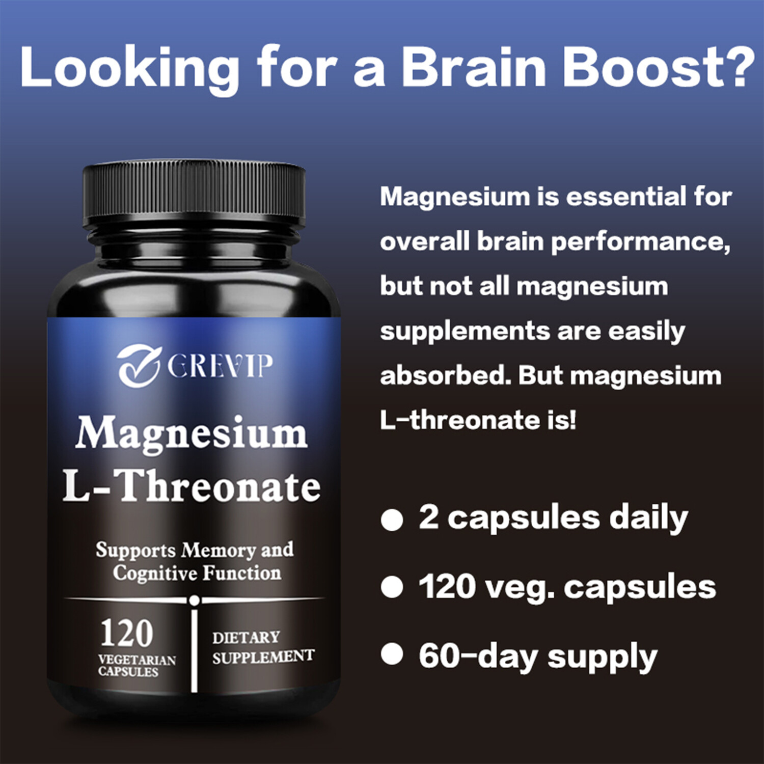 Magnesium L-Threonate – Brain Health, Focus, Life Extension, Improved Sleep