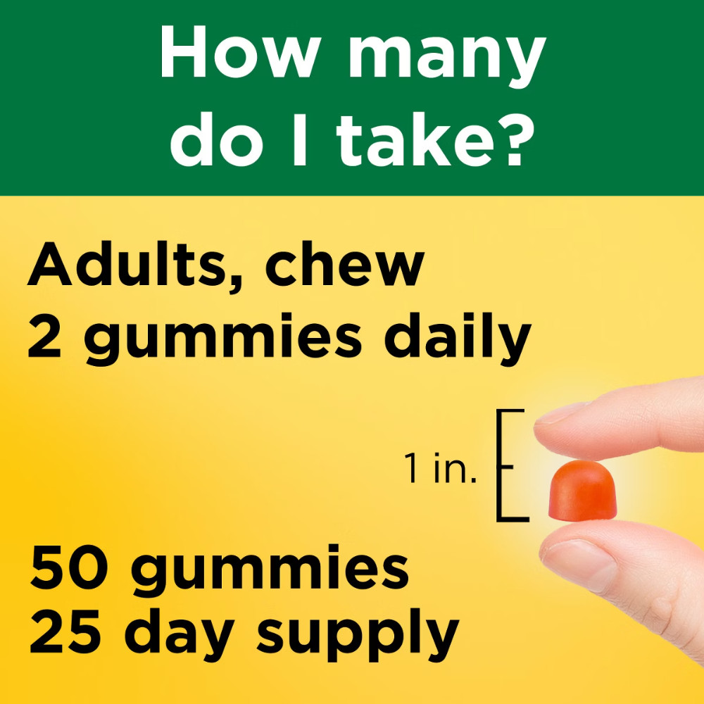Nature Made Vitamin D3 K2 Gummies, Vitamin D 5000 – 50ct