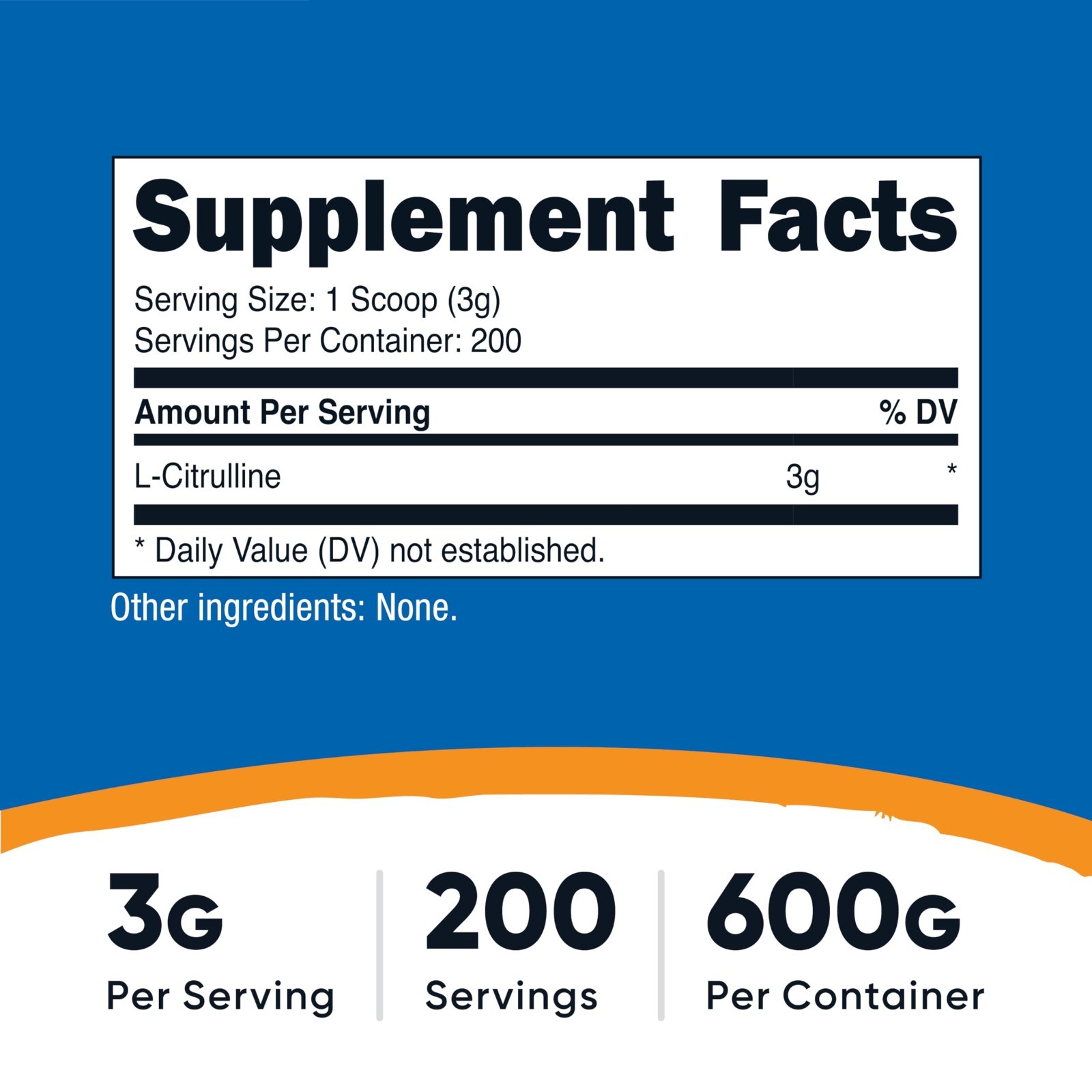 Pure L-Citrulline Powder 600g – Boost Energy, Muscle Recovery & Performance
