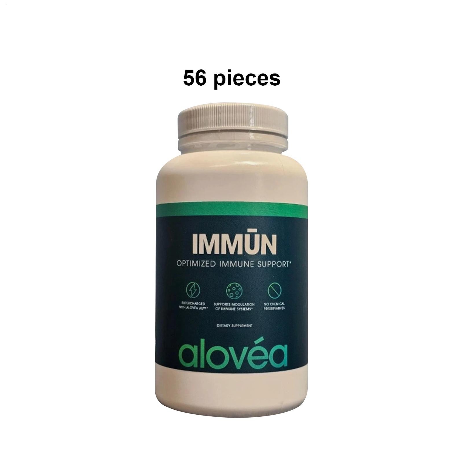 Alovea Aloe IMMUN Vera Immune Support Supplement 56 Capsules exp : 12/28