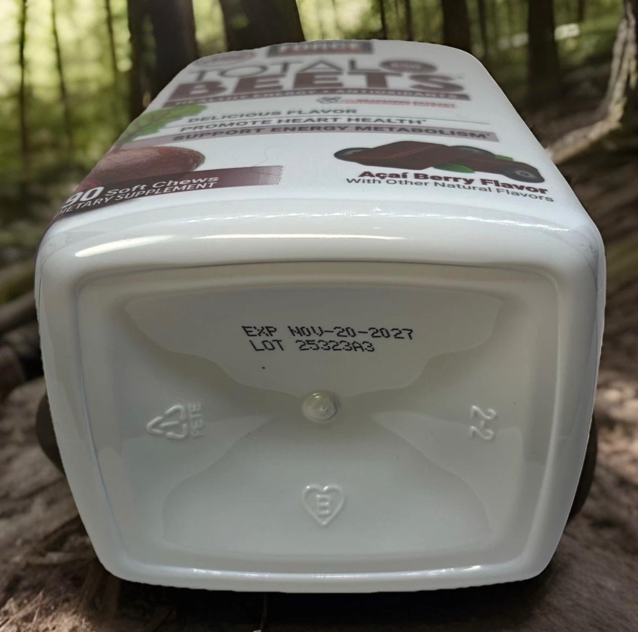 Force Factor Total Beets Soft Chews 90 Ct Acai Berry Heart Energy Exp 11/2027