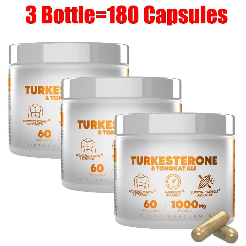 Turkesterone 1000 Mg Pure Capsules Supplement Muscle Growth & Recovery 60 Pcs