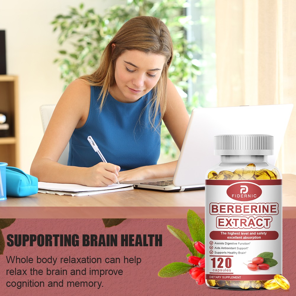 120 Premium Berberine HCL High Potency Anti-inflammatory,Blood Sugar Support
