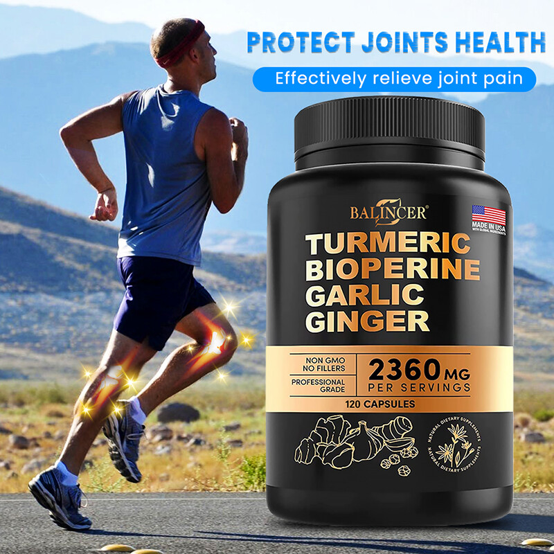 Turmeric, Biotin, Garlic, Ginger – Supports Joint combined with Heart Health – N