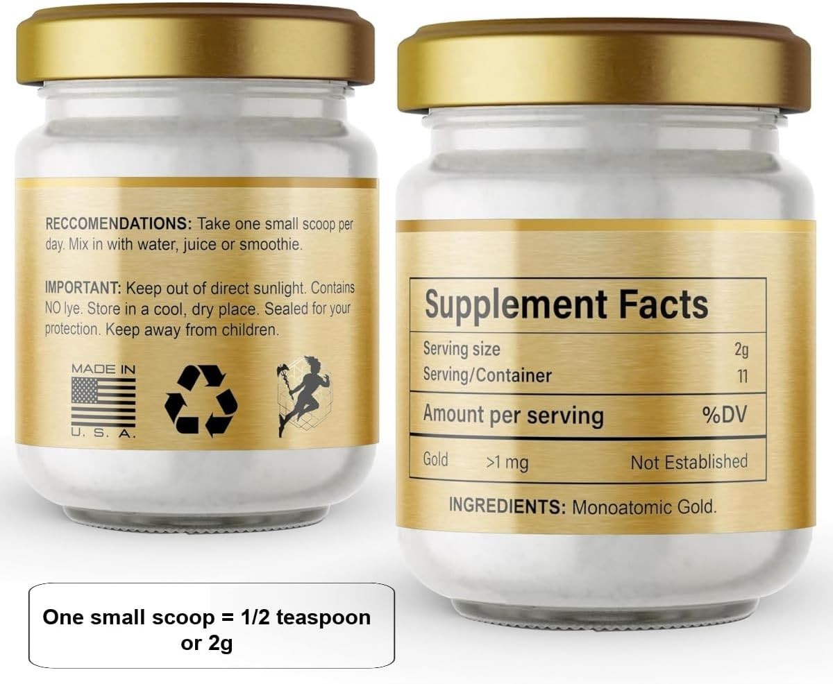 Chemical-Free 24k Ormus White Gold Powder – 22g for Holistic Health