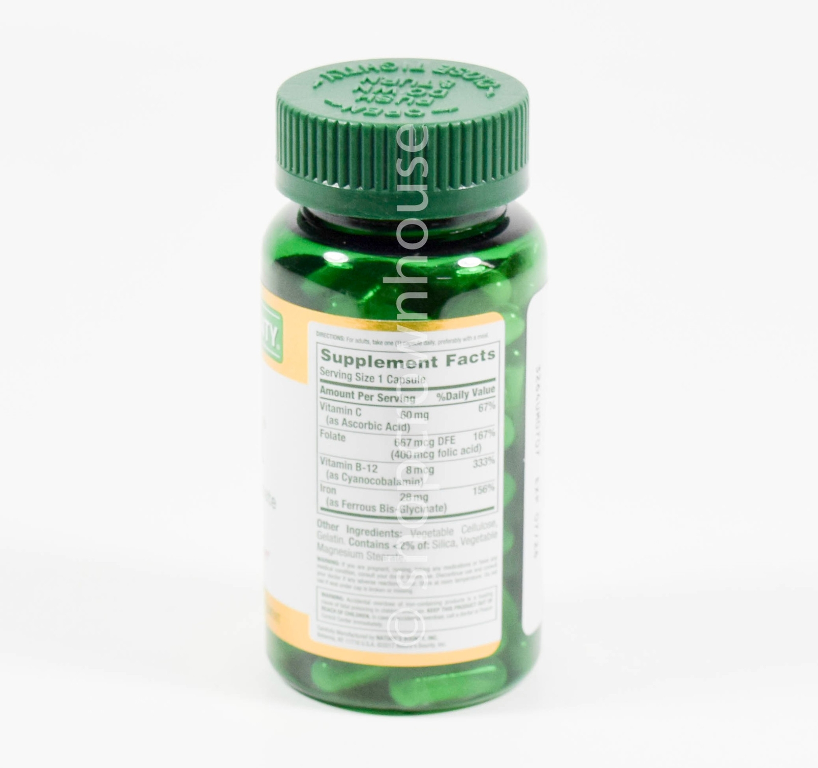 Natures Bounty 28mg GENTLE IRON Glycinate 90 capsules 07/2026