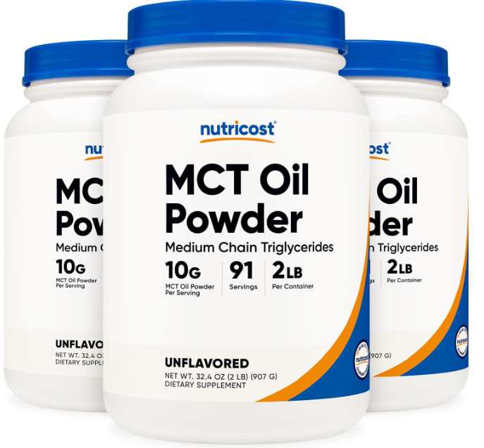 Nutricost MCT Oil Powder 2LBS (32oz) – Great for Ketosis and Ketogenic Diets