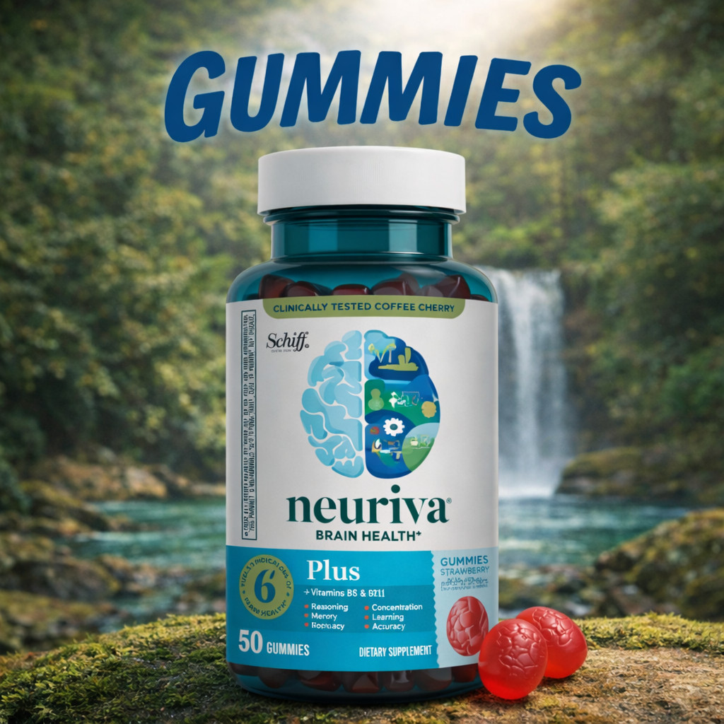 Neuriva® Plus Brain Health Gummies – Strawberry – 50 Ct – EXP 10/2026