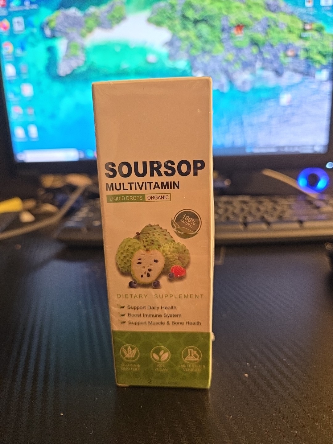 Soursop Multivitamin Liquid Drops 60ml | Organic Leaf Extract & Bitters Oil
