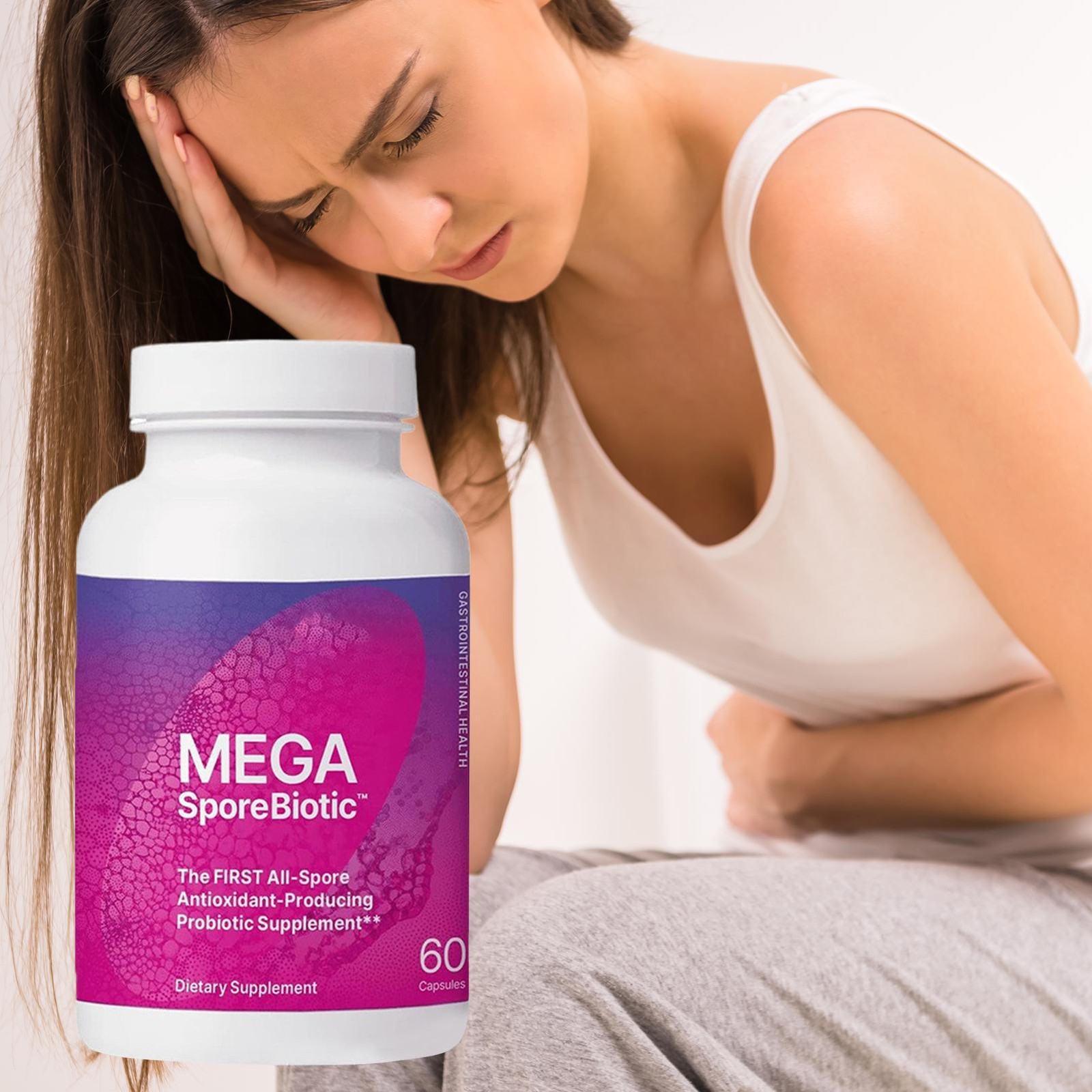 Count 60 Microbiome Labs Megasporebiotic Probiotic Capsules for Health