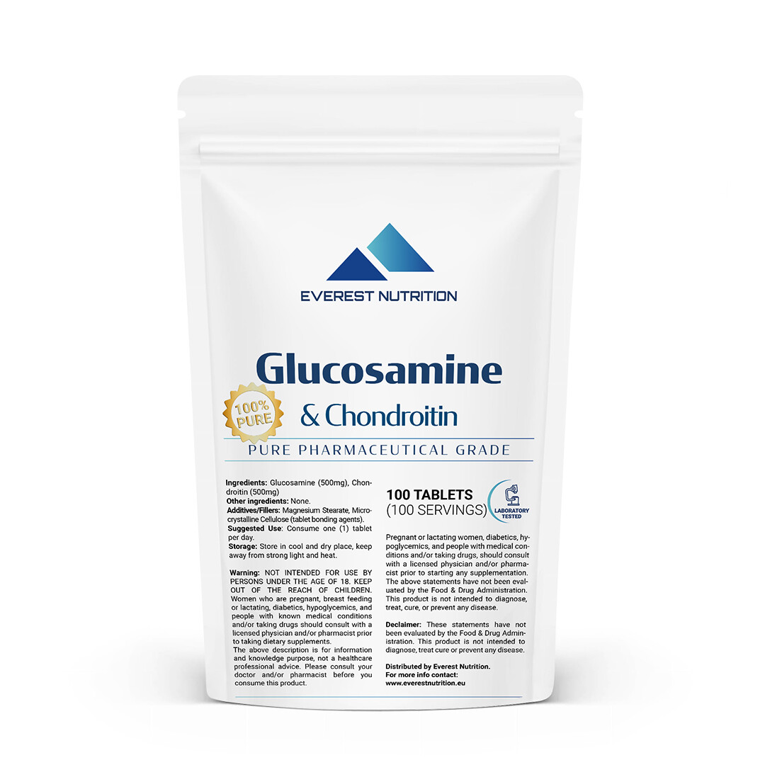 GLUCOSAMINE 500mg & CHONDROITIN 500mg TABLETS JOINTS & BONES REGENERATION