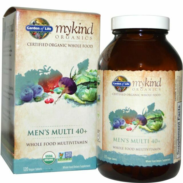 Garden of Life Mykind Organics Men’s Multi 40+ Whole Food 120 Vegan Tablets 1/27