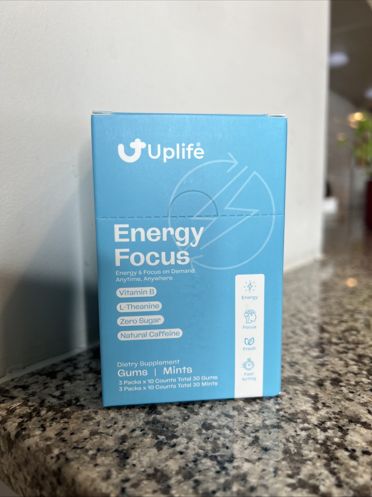 Energy Focus Energy & Focus On Demand. Anytime Anywhere Vitamin B L-Theanine