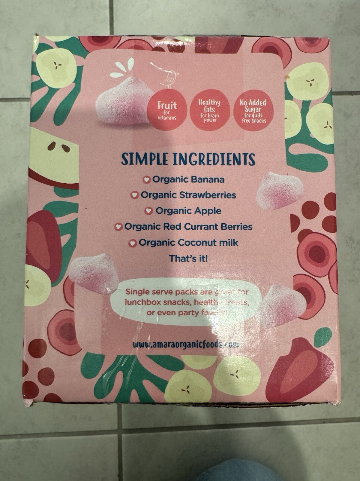 Amara Organic Smoothie Melts 0.2 Ounce Bags (20 Count)