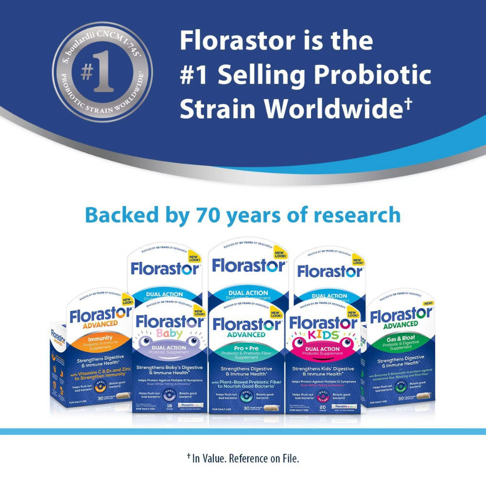 Florastor Probiotic Capsules – 20ct