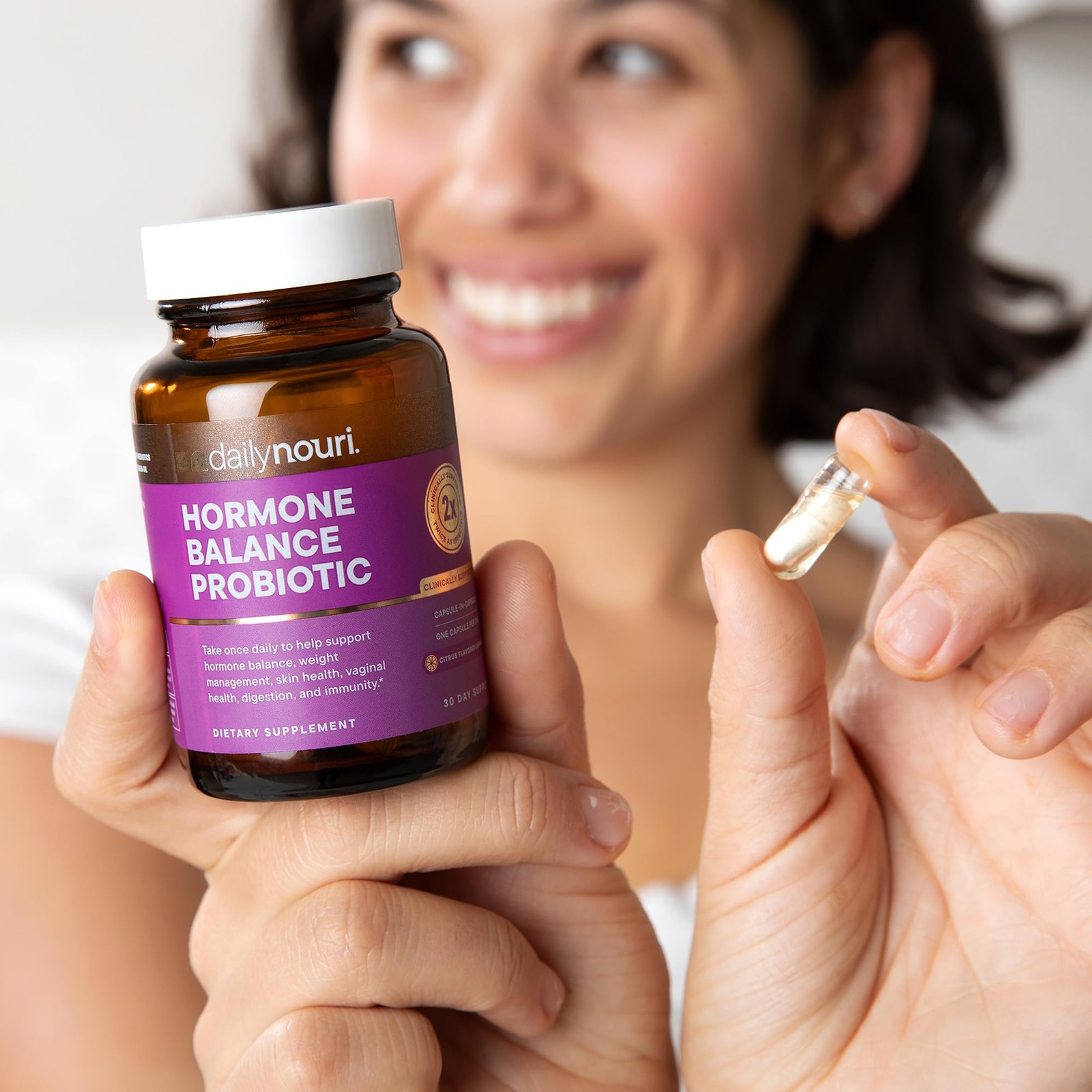 Daily Nouri Hormone Balance Probiotics for Women | Supports Healthy Estrogen …