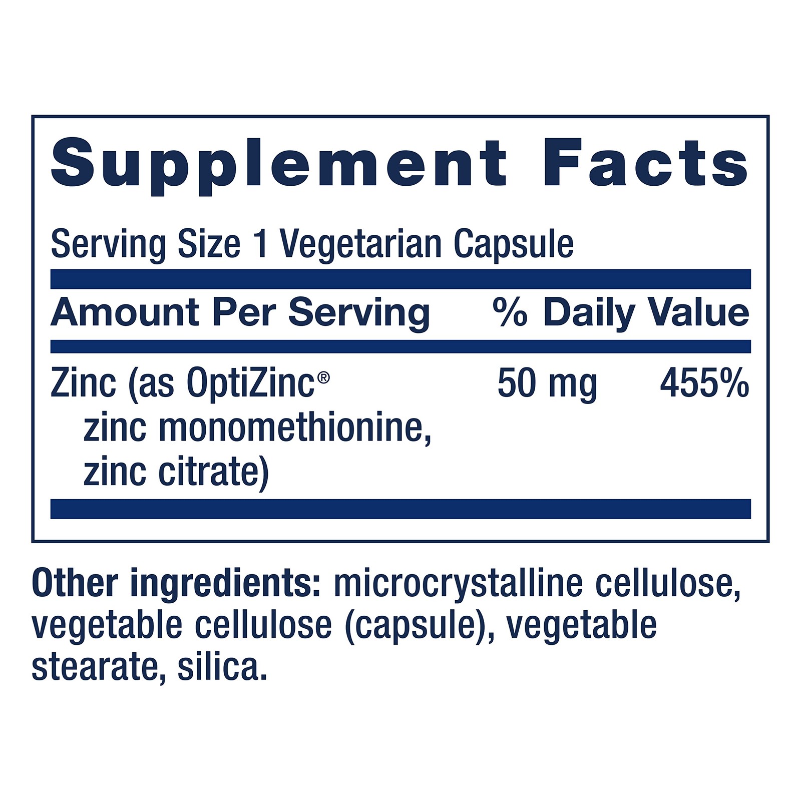 Life Extension Zinc Caps, zinc 50 mg, 90 Count (Pack of 1), Off White