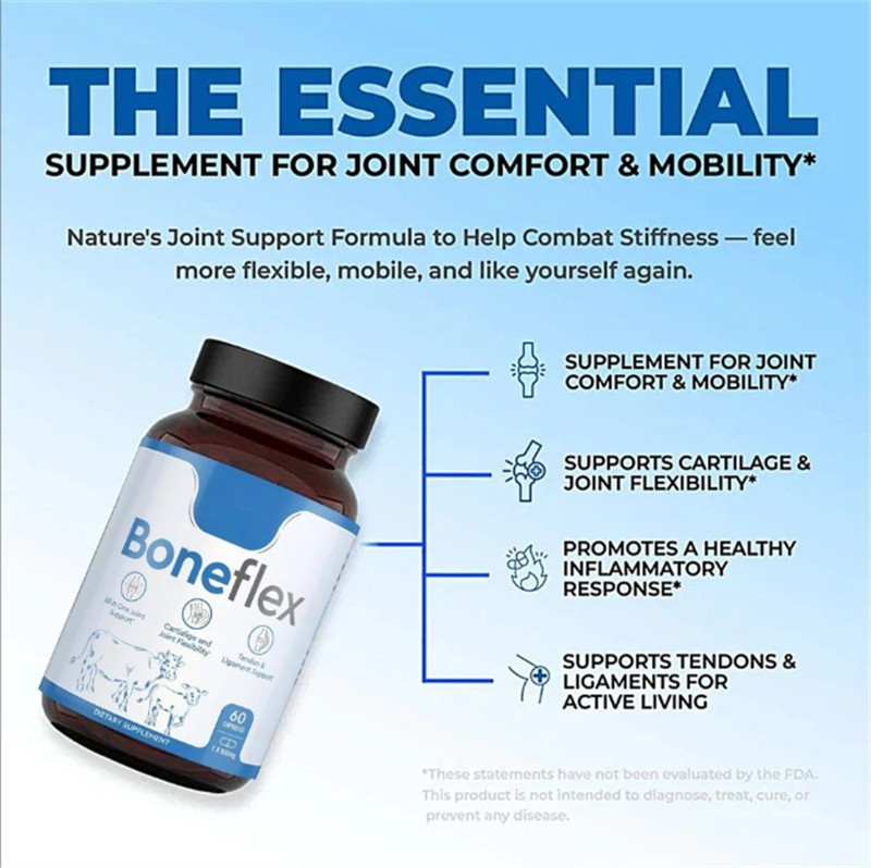 3x Boneflex Capsules Premium Joint Support Supplement for Knee &Cartilage Health