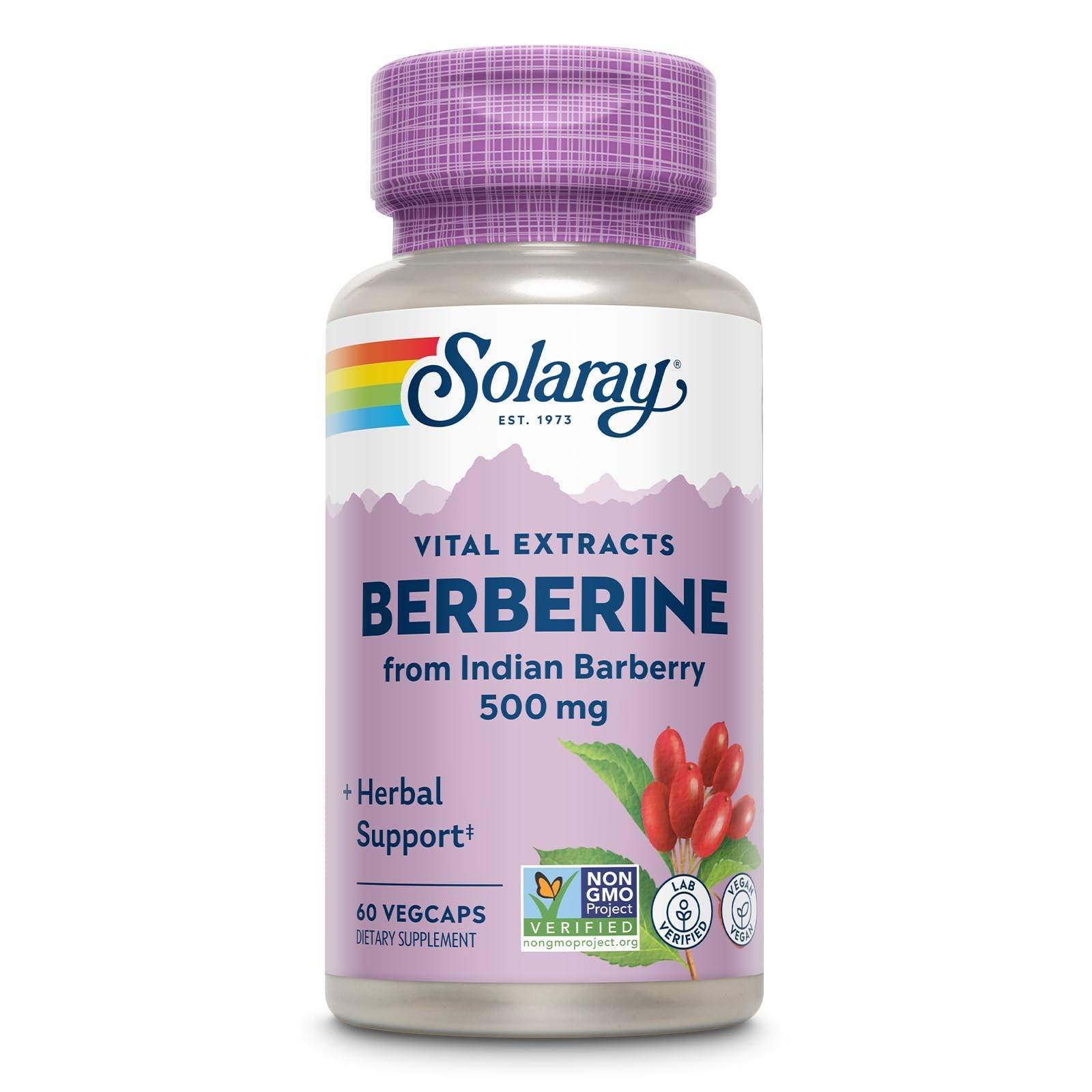 Berberine Extract 500mg – 60 VegCaps for Metabolism & Ketone Support, AMPK Activ