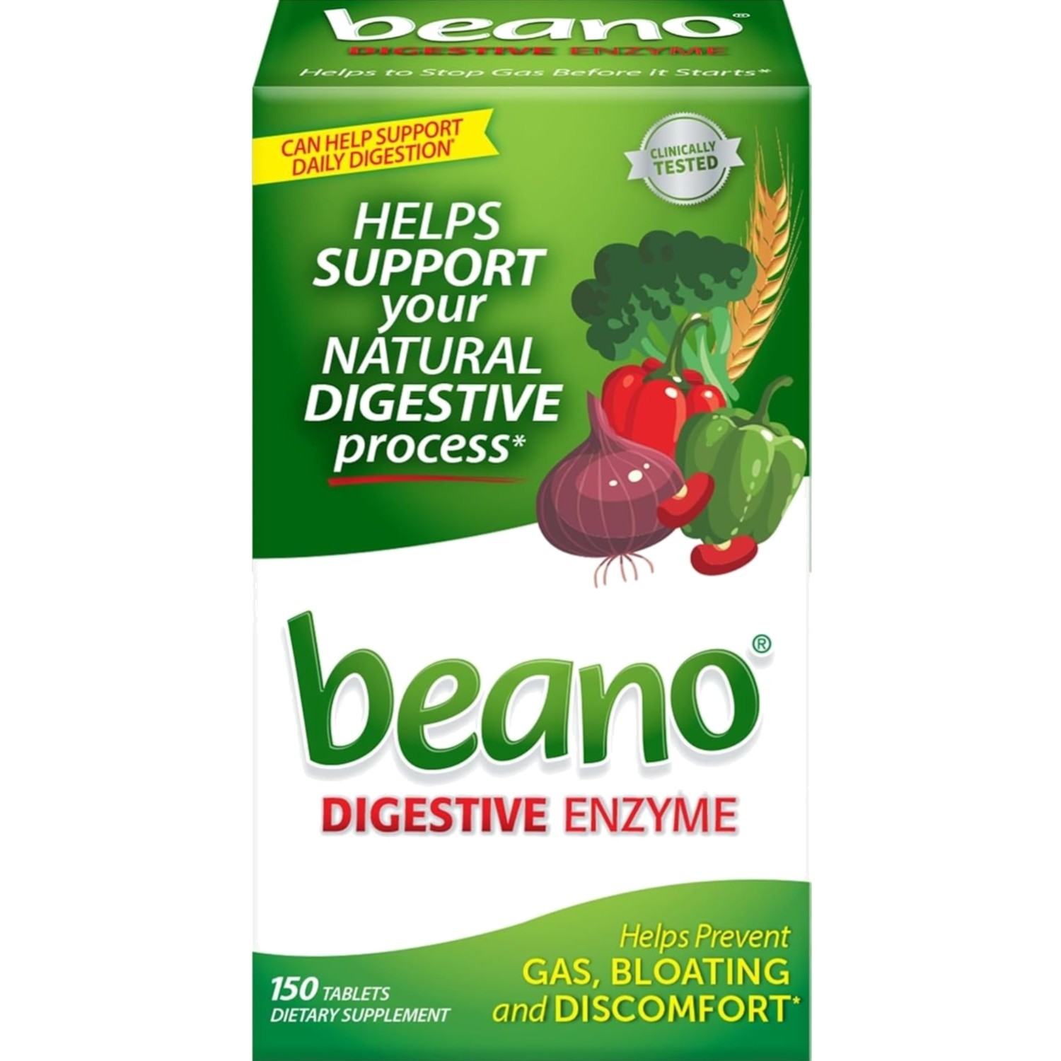Digestive Enzyme Gas Relief Tablets for Adults Prevents Bloating Discomfort