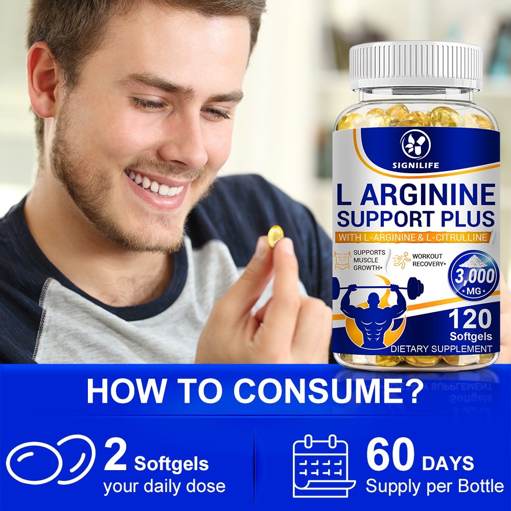 Nitric Oxide Booster Supplement L-Arginine 3000mg Highest Potency Muscle Pump