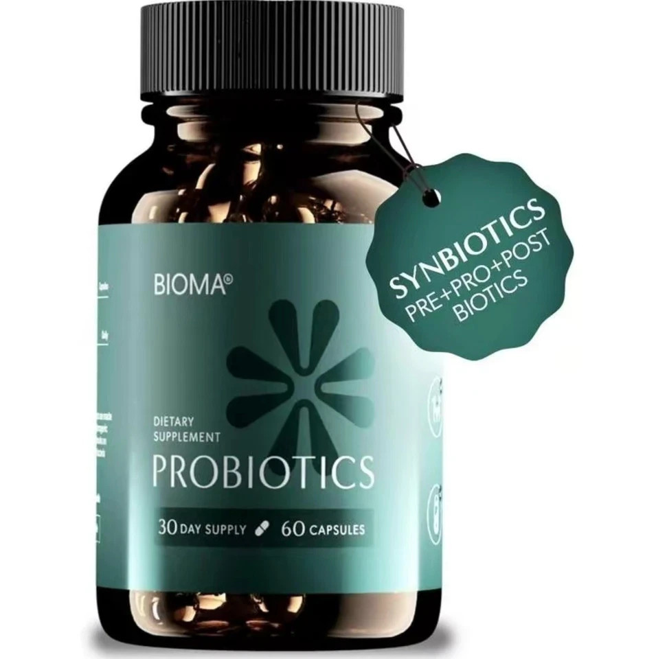 BIOMA Probiotics for Digestive & Gut Health, Men & Women, 60 Capsules