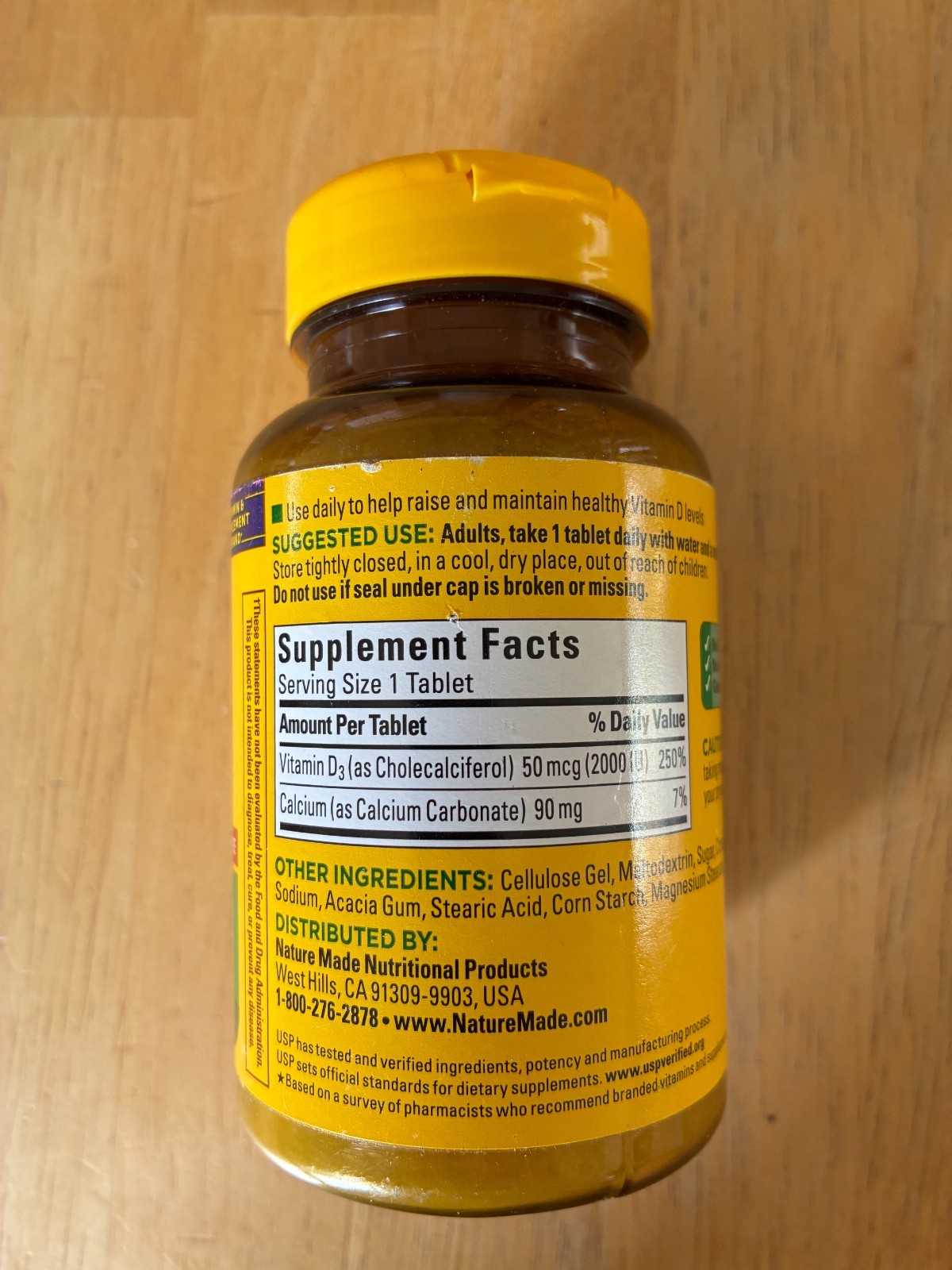 Nature Made Vitamin D3 2000 IU 50 mcg Immune Health 220 Tablets Exp. 10/26+++