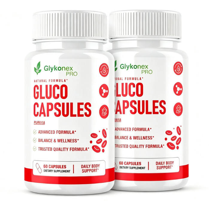 1-5x Glykonex Pro Gluco Capsules Daily Blood‑Sugar Optimizer Support Pills 60 ct
