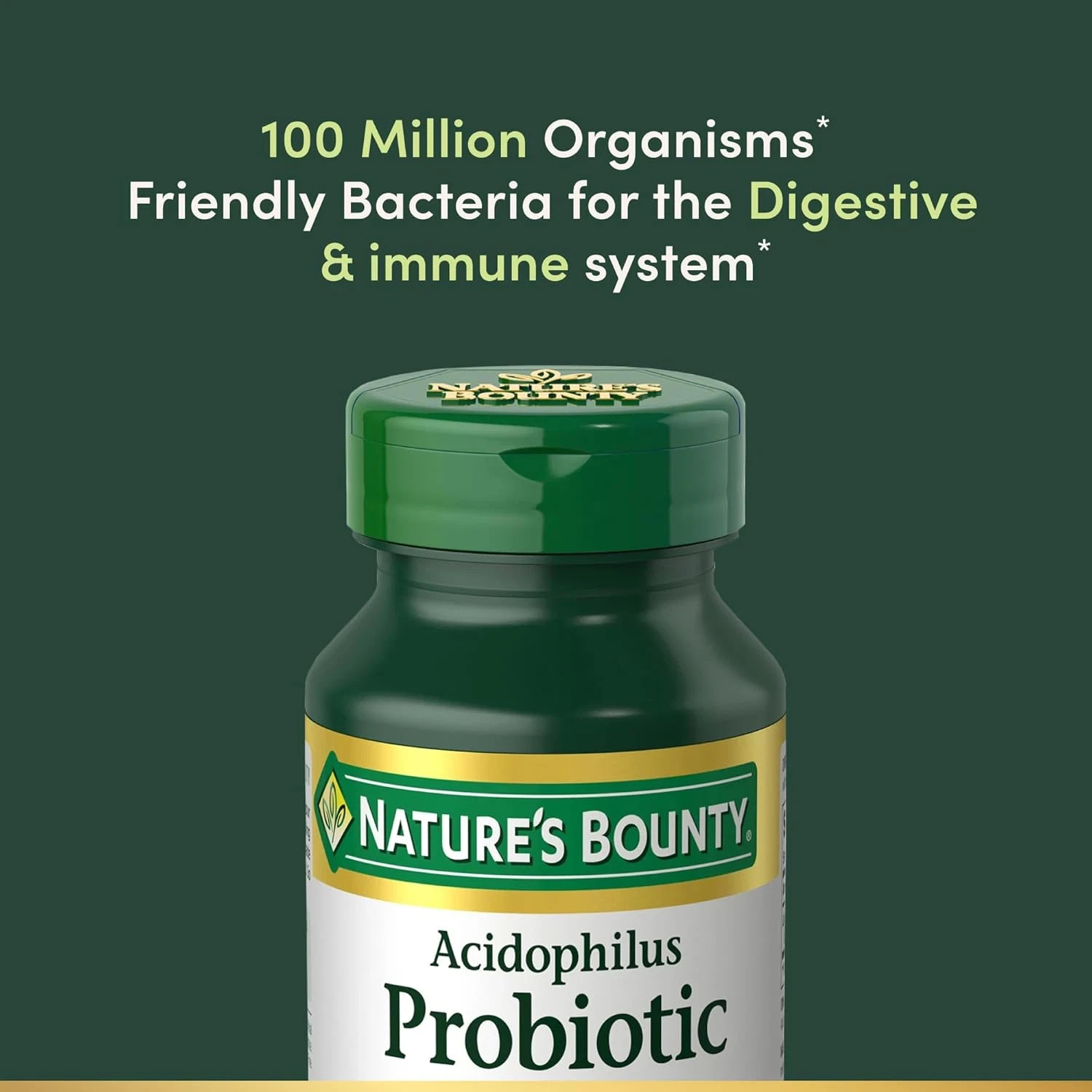 120-Tabl Probiotics 100 Million CFU Potency for Healthy Digestive Immune Health