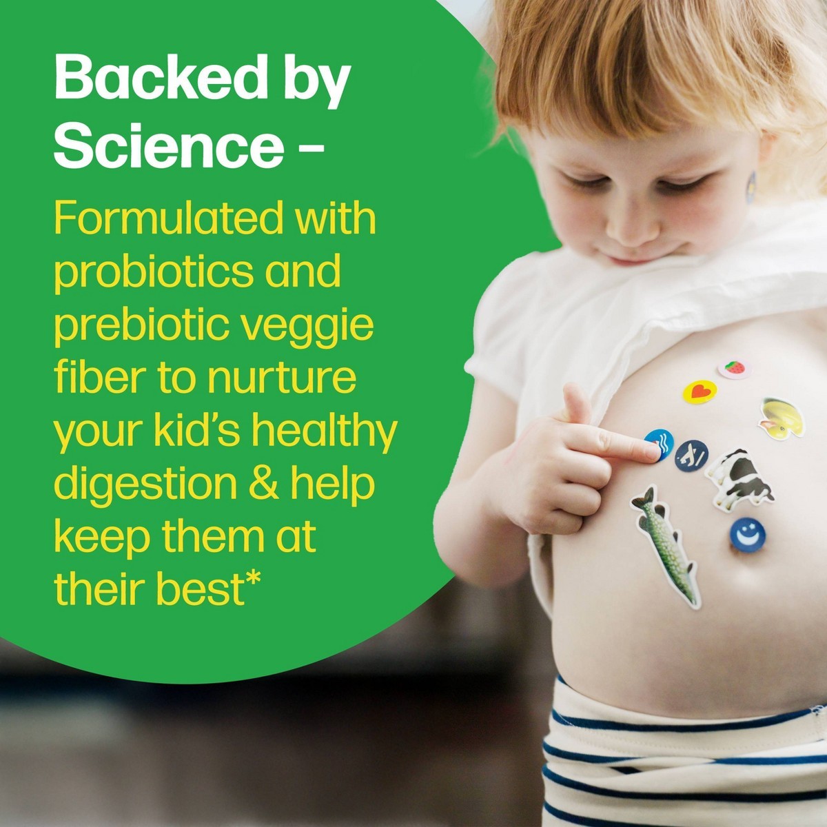 Culturelle Kids Probiotic + Gluten Free Veggie Fiber Gummies – Berry – 30ct