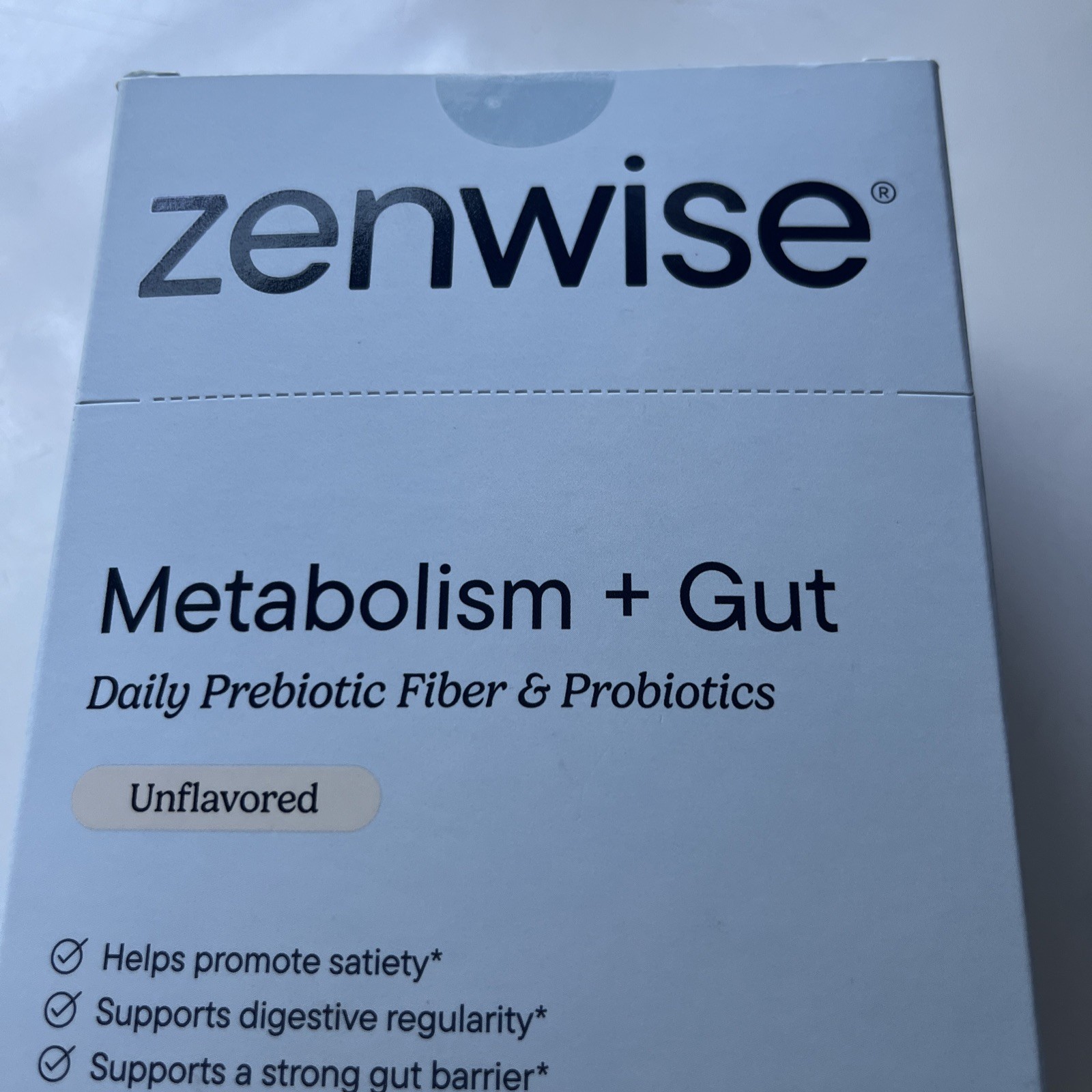 Zenwise Metabolism + Gut Daily Prebiotic Fiber & Probiotics 28 Stick Packs – New