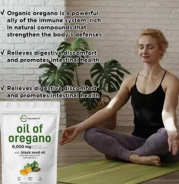 2 in 1 Oil of Oregano & Black Seed Softgels Count with Carvacrol,Immune Supports