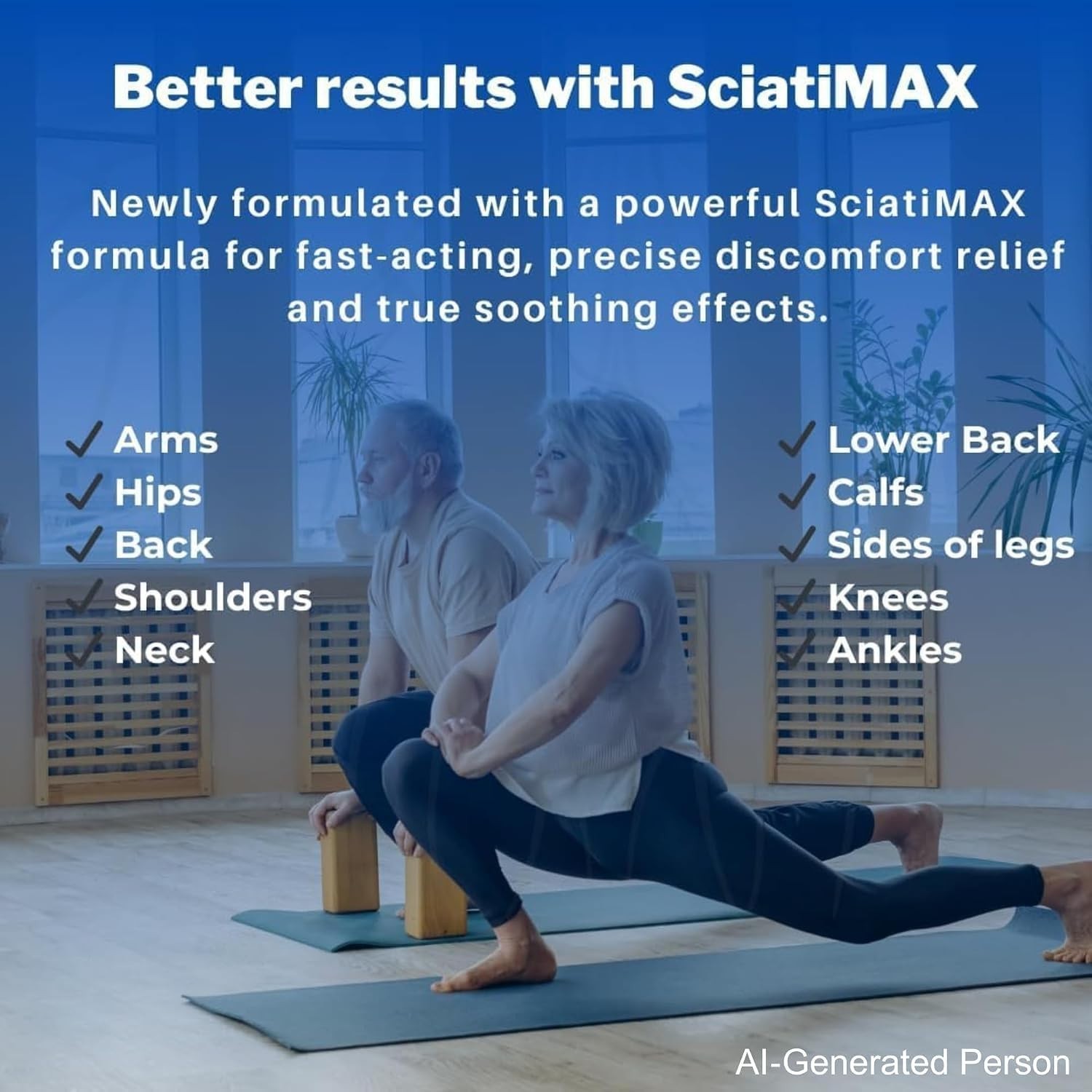 Sciatica Pain Relief – Herbal Extracts, Natural Ingredients, 120 Capsules