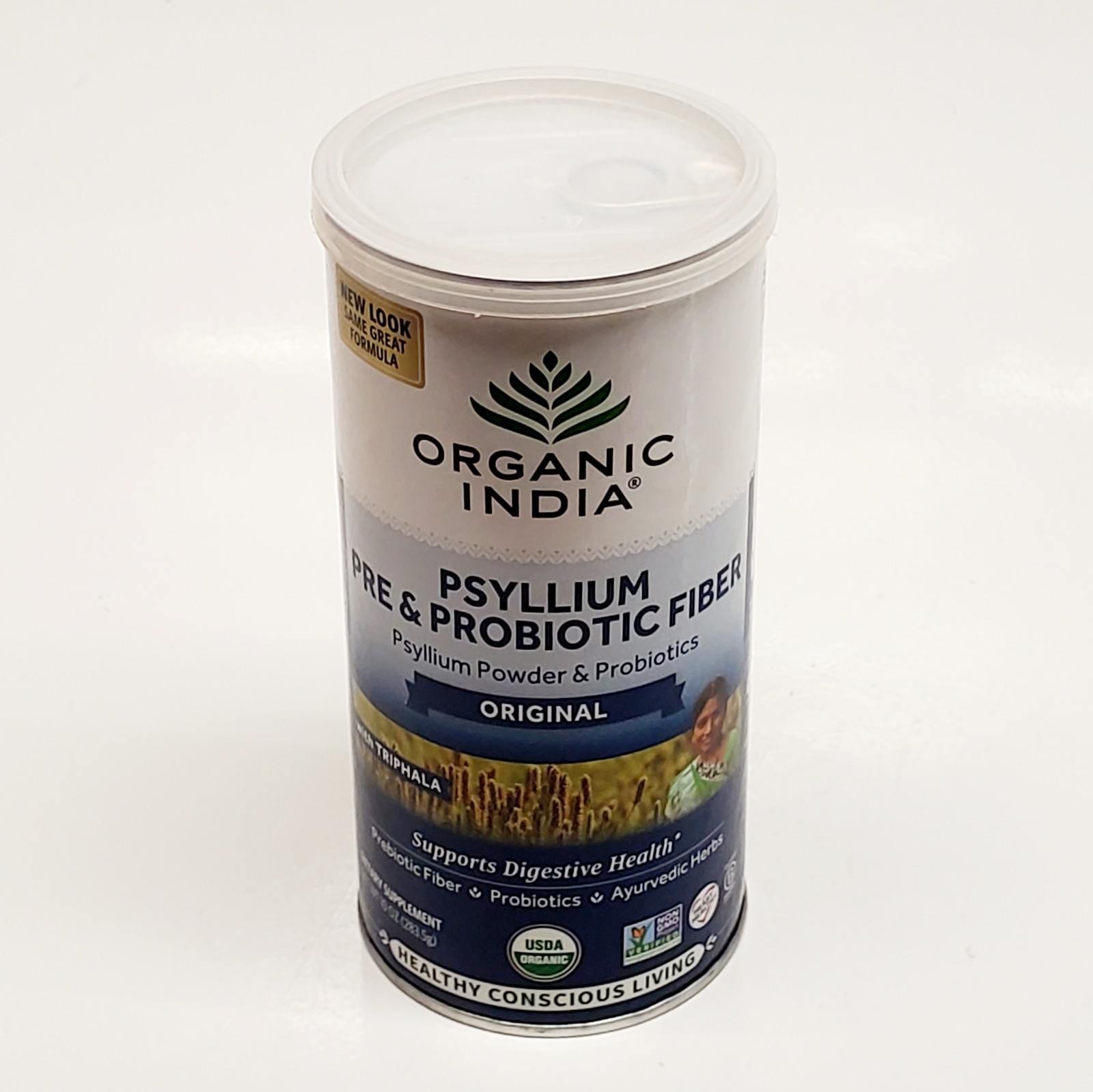 Organic India Psyllium Pre & Probiotic Fiber W/Triphala – Original – 10 oz -3/26