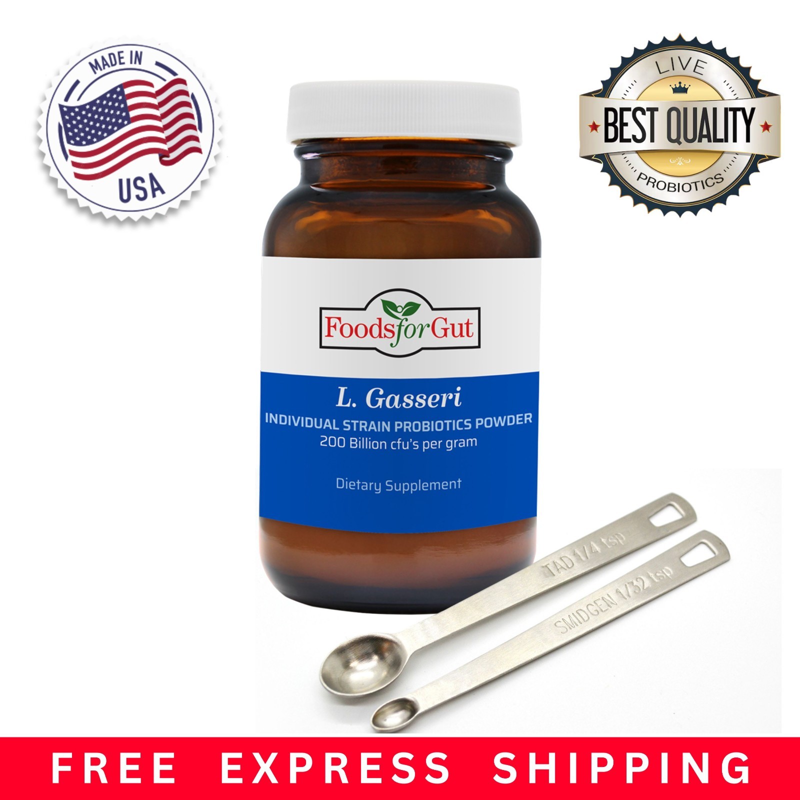 Lactobacillus Gasseri Probiotic Powder 200B CFU | Made in USA | No Additives