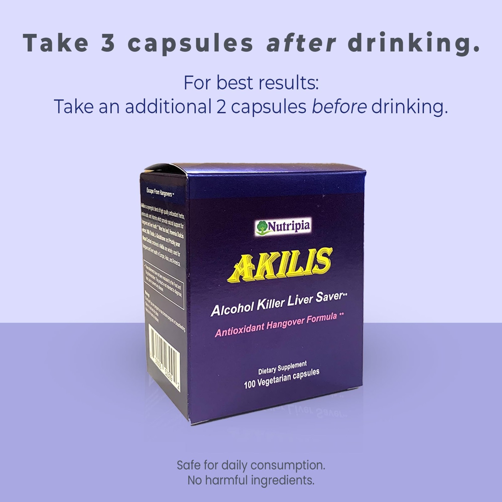 Liver Support Capsules – 100 Veggie Caps, Boost Recovery After Drinking, 16 Ingr