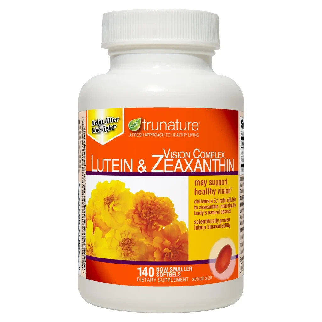 trunature Vision Complex Lutein & Zeaxanthin, 140 Softgels Exp 01/2028