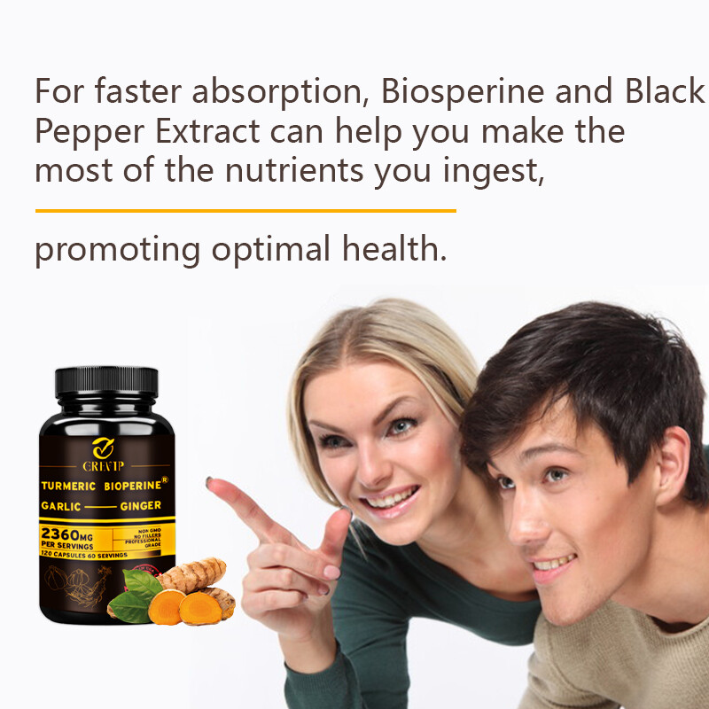 Turmeric Bioperine 2360mg – Triple Strength Highest Potency 95% Curcuminoids