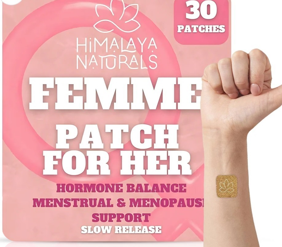 Natural Menopause Patches Hormone Balance 30 Patches Himalaya Naturals