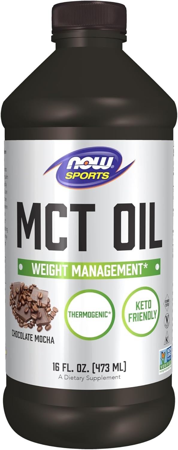 MCT Oil Chocolate Mocha 16 fl oz, Clearance for Best By 10/2025