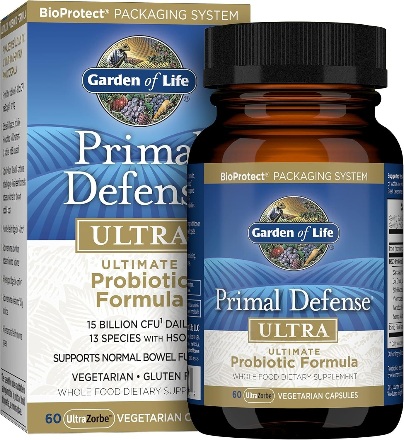 Garden of Life Primal Defense Ultra 60 Caps Exp 03/31/2027 Damaged Box