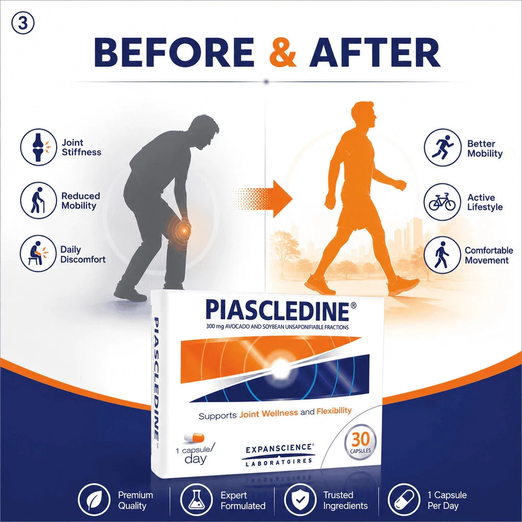 Piascledine 300mg 30`s Capsules Anti Rheumatic Osteoarthritis Joint Pains