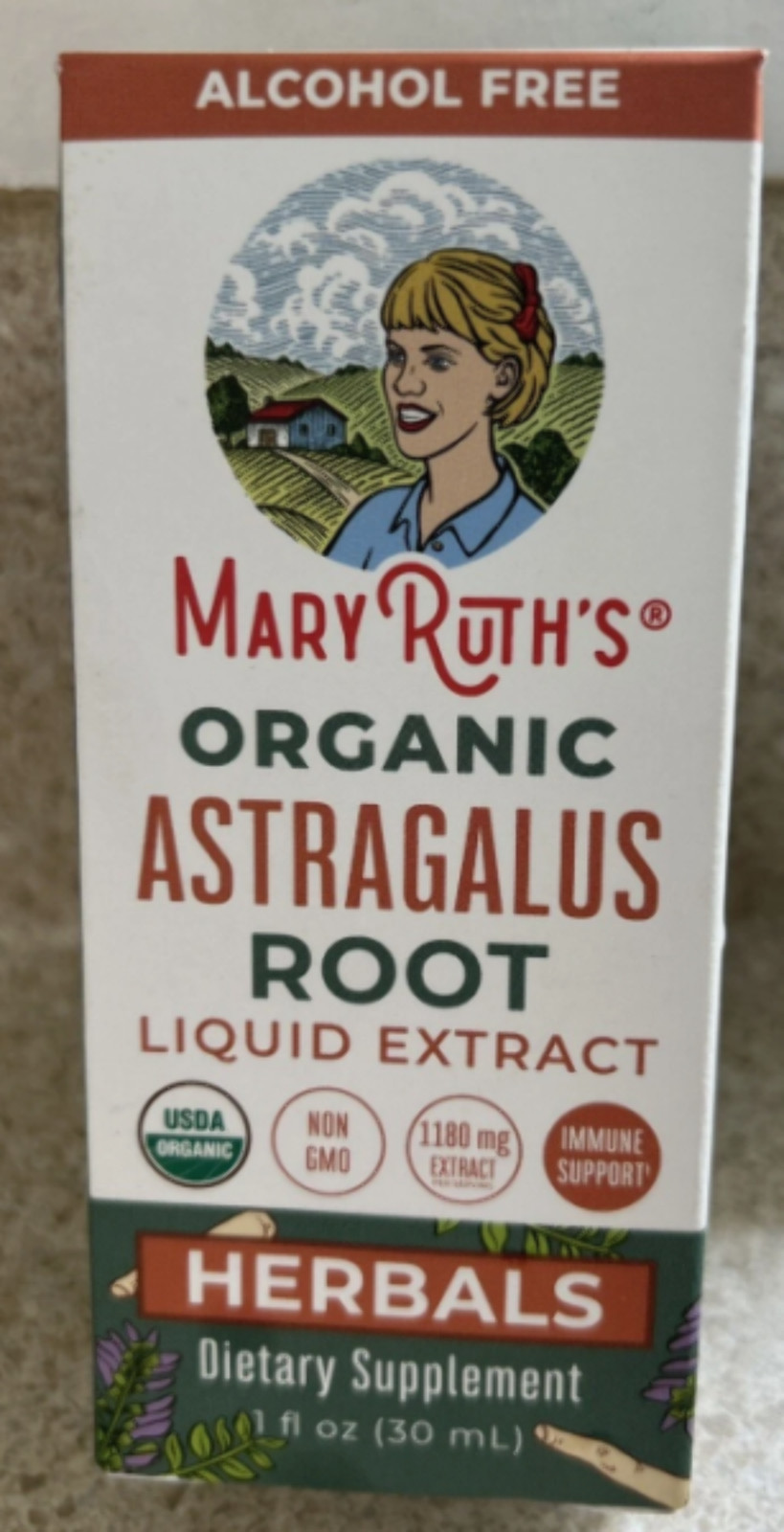 5/27 MaryRuth Organics Astragalus Root, Immune Support and Focus 1 Fl Oz