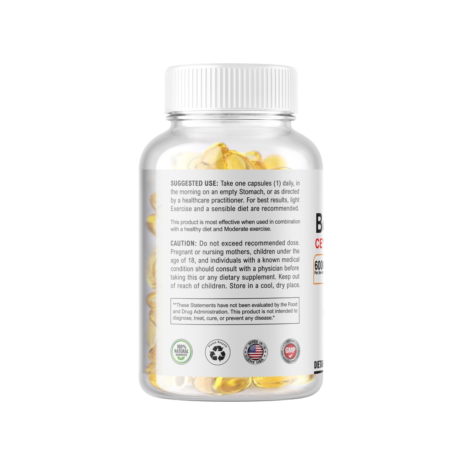 540 Berberine with Ceylon Cinnamon 5000mg Softgels 3 bottles 180 each