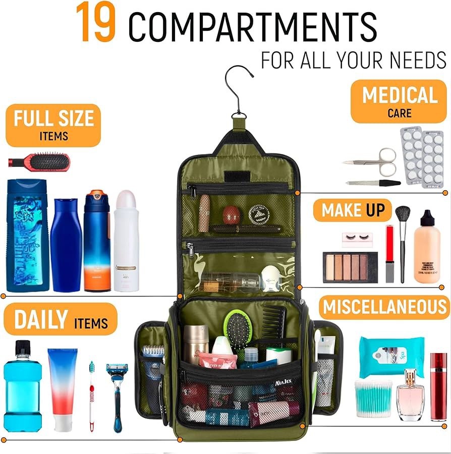 Be Summer Ready! Travel Toiletry Bag for Men and Women