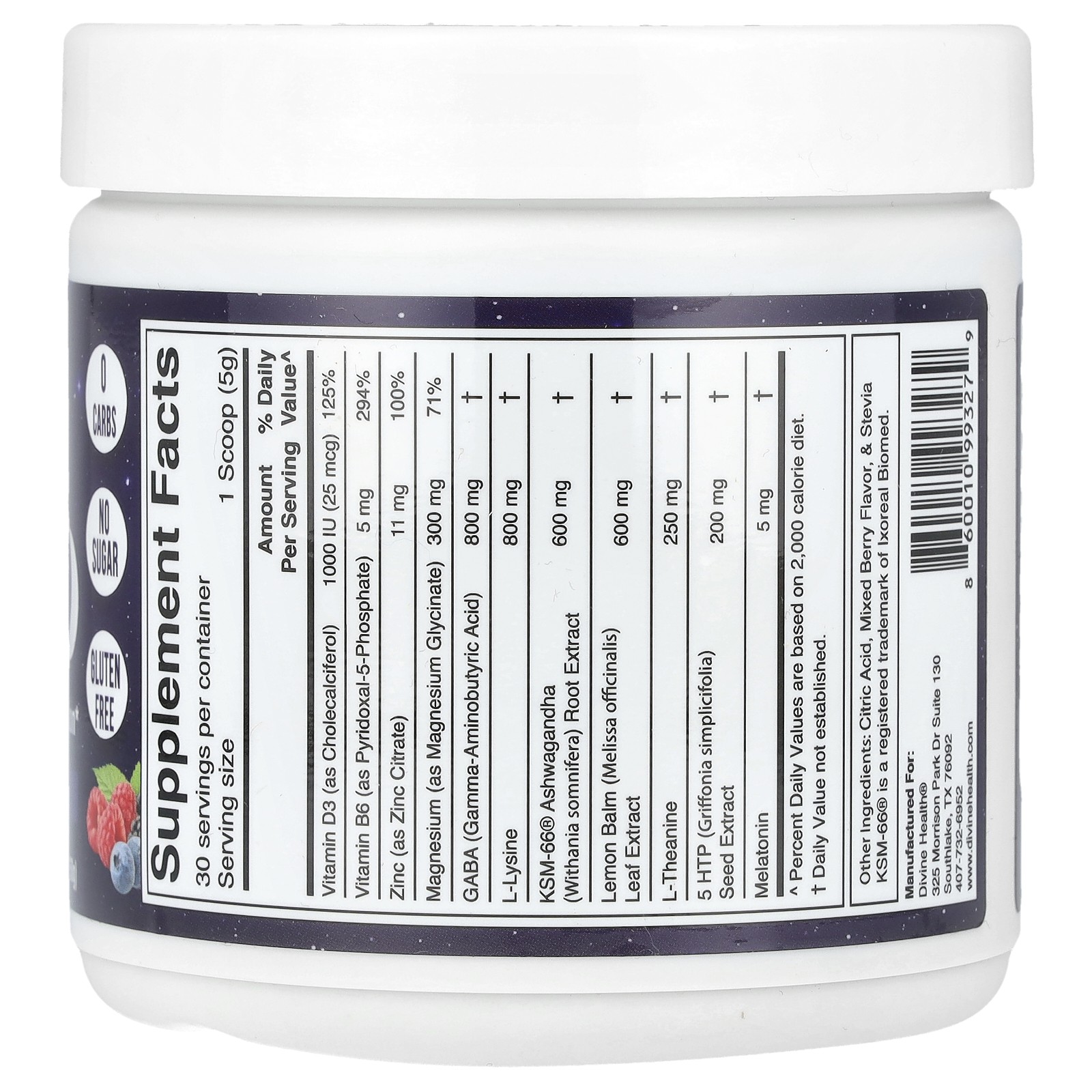 Don Colbert M.D. Sleep-Ease, Natural Mixed Berry, 5.29 oz (150 g)